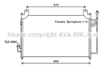 MZ5240 AVA QUALITY COOLING kondenzátor, klíma